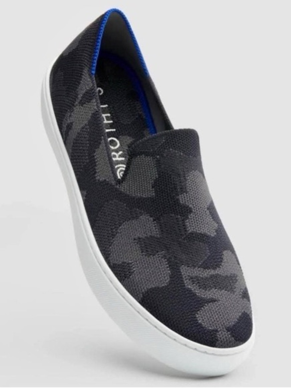 Rothy's The Original Sneaker Gray Black Camo Size 7.5